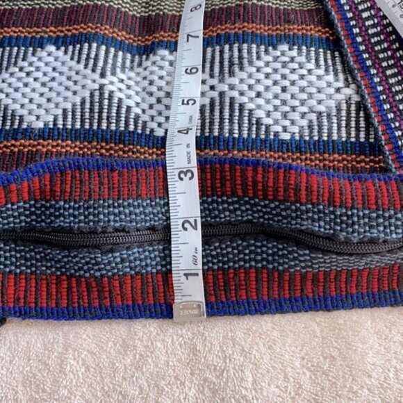 Medium Woven Multicolour Abanico Bag Shoulder Bag Purse - Picture 7 of 8